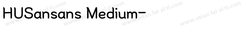 HUSansans Medium字体转换